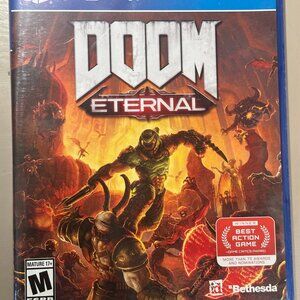 GREAT DEAL! Barely used DOOM ETERNAL for PS4 - Playstation game disc!